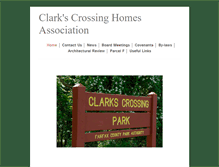 Tablet Screenshot of clarkscrossing.org